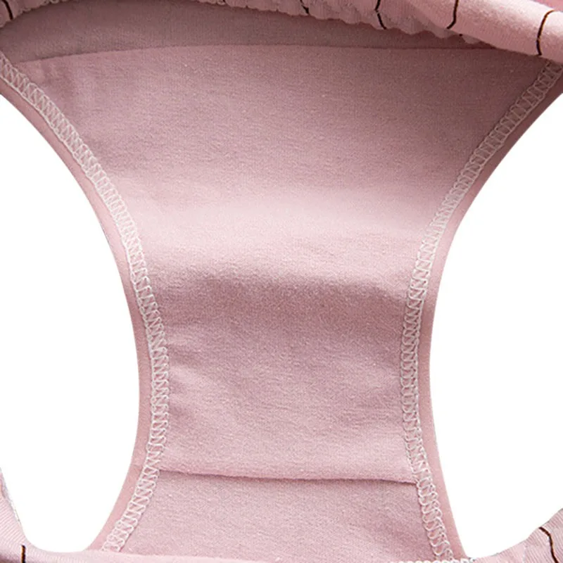 

Cartoon Panty Striped Letters Print Underwear Women Cotton Panties Ladies Sexy Lingerie Girl Briefs