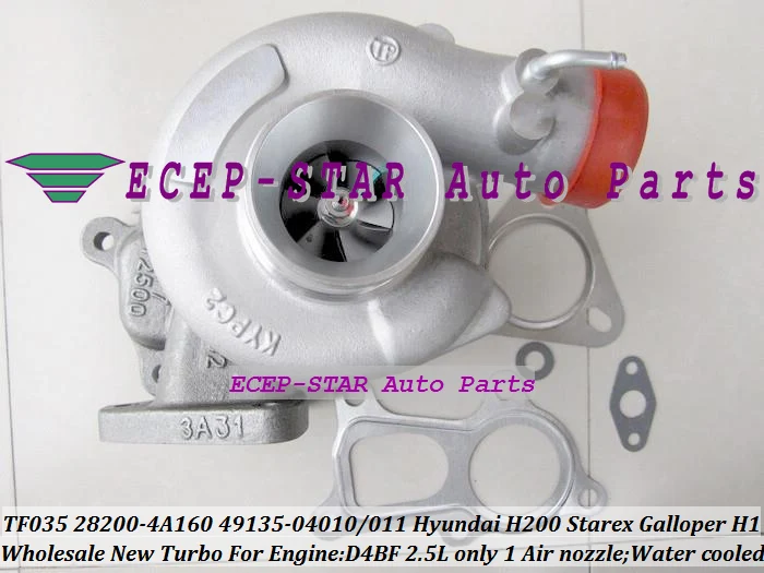 Бесплатная доставка TF035 28200 4A160 49135 04010 04011 турбо для HYUNDAI H200 Starex Galloper H1 D4BF 2.5L|turbo