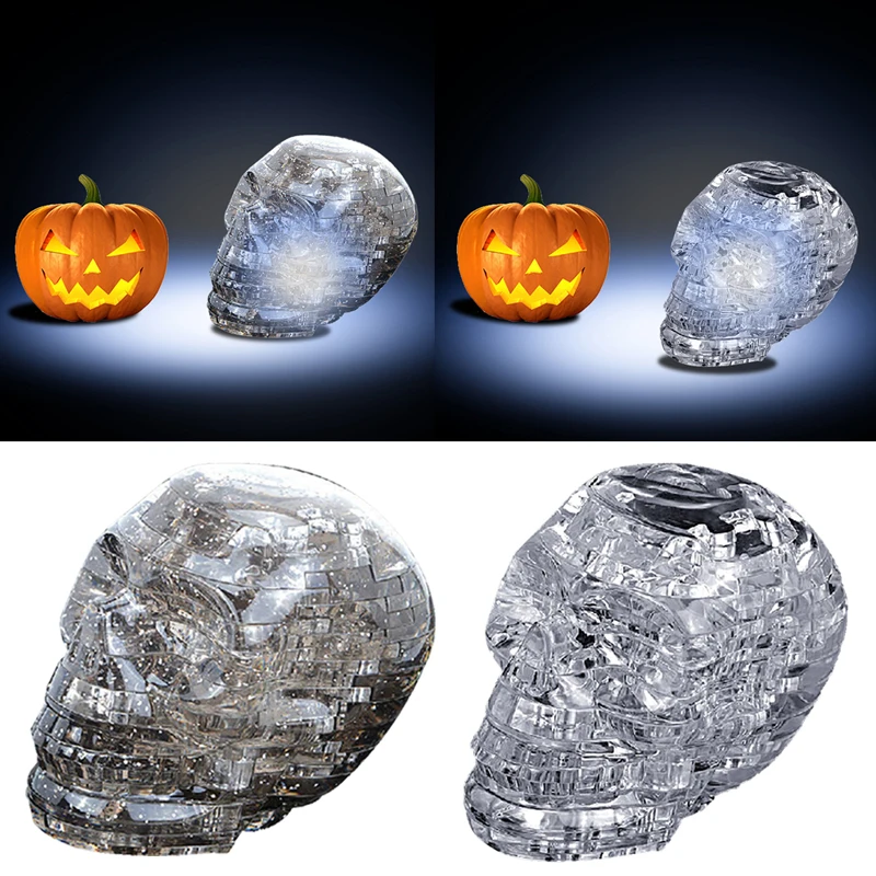 3D ясная Головоломка сборка скелет модель Apple Форма интеллектуальная игрушка