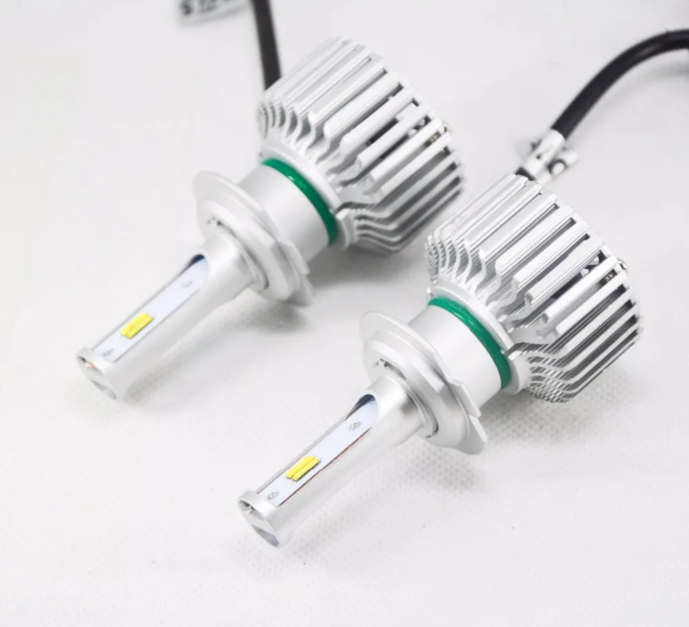 1 комплект трехцветные светодиодные лампы H7 60 Вт 3000 лм|h7 60w|led headlightfog lamp bulb |