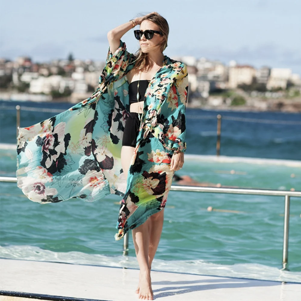 Для женщин quimono повседневное кимоно в винтажном стиле кардиган дамы длинный