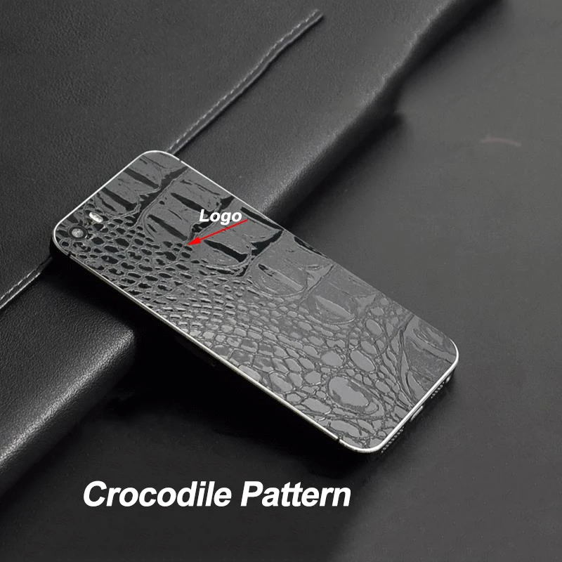 Декоративная задняя крышка из крокодиловой змеиной кожи для Apple iPhone 5S SE защитная