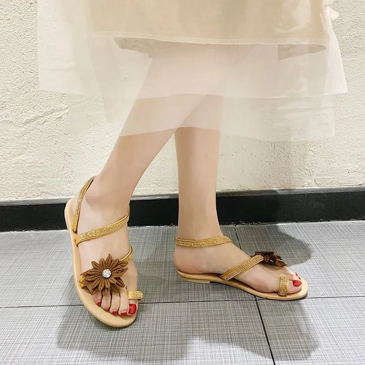 Новинка Летние женские повседневные Модные Сланцы на плоской подошве в стиле