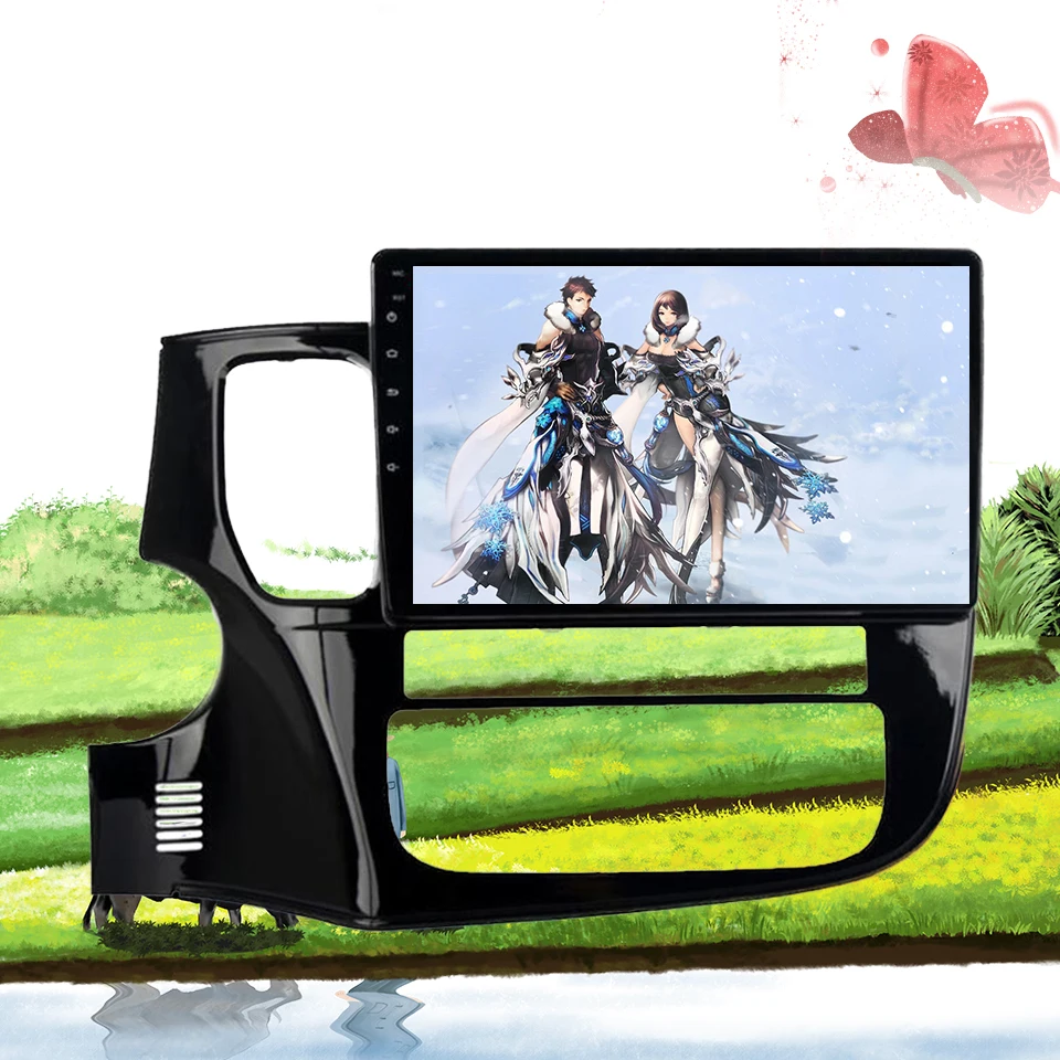 Восьмиядерный Android 10 0 автомобильный DVD плеер 2 Din радио GPS Navi для Outlander 2014 2015 2016 2017