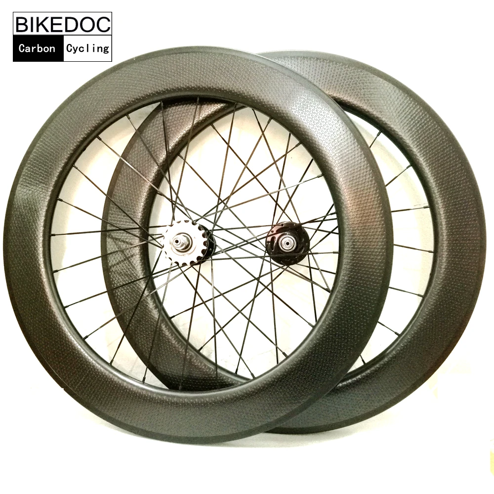

BIKEDOC Dimple Wheelset With Basalt Brake Surface Tubular And Clincher U Shape 25mm Width Fixed Gear Wheel /Track wheel