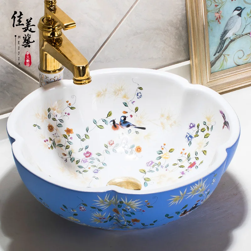 Meijia моды ванная комната столешницы украшения на керамический умывальник