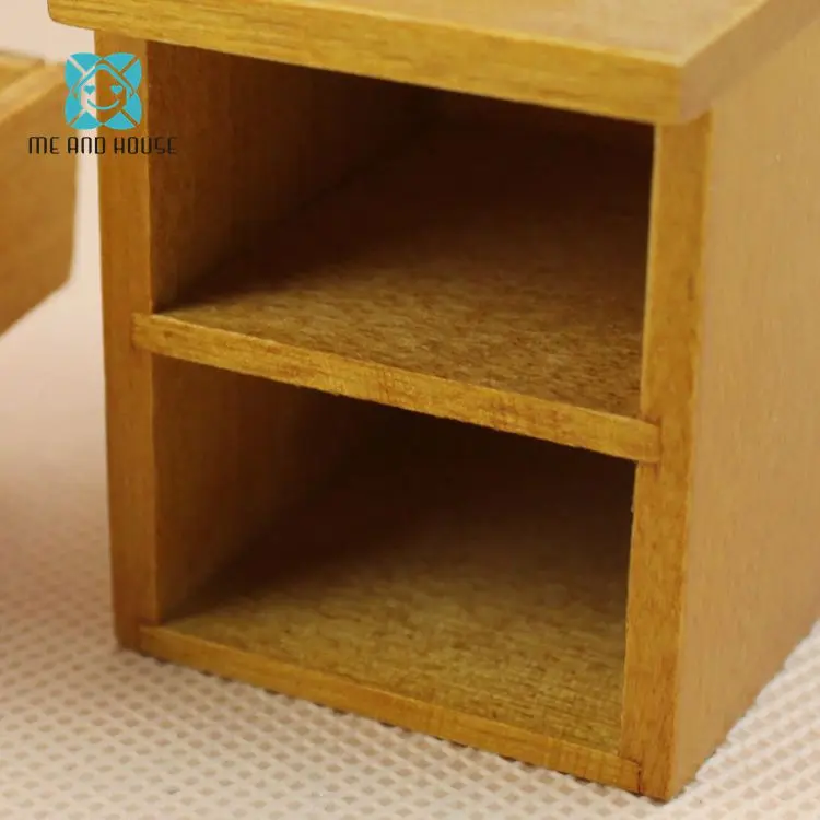 1:12 Scale Dollhouse Wood Bedside Cupboard Mini Toys Simulation Furniture Night Table For Doll House Decoration | Игрушки и хобби
