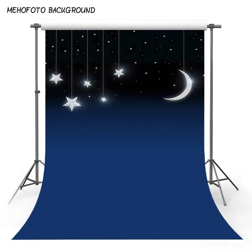 Фон для детской студийной фотосъемки с изображением звездного неба и звезд