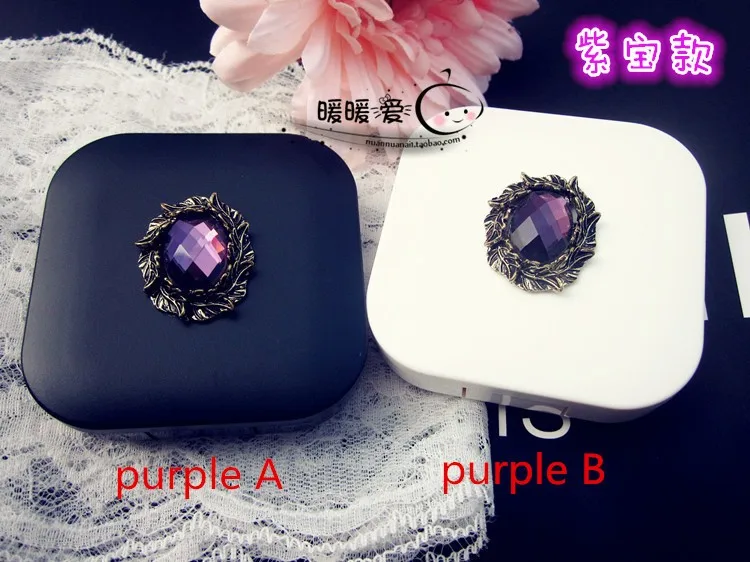 LIUSVENTINA DIY Сплав милый Оливковый лист драгоценный камень футляр для контактных