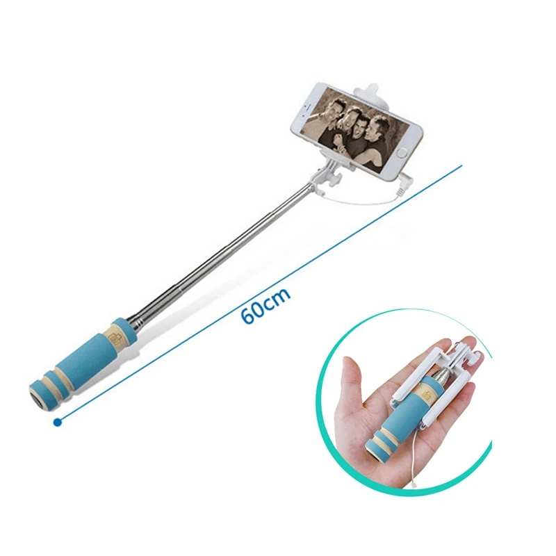 Портативный мини складной мобильный телефон проводной самостоятельно Selfie