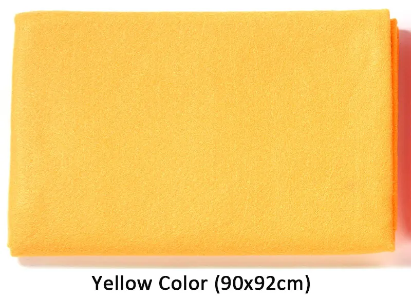 Yellow 90X92 см желтая серия 1,4 мм мягкое войлочное тканевое полотно DIY оранжевый нетканый материал для украшения для дома рукодельные швейные изделия - Цвет: Yellow