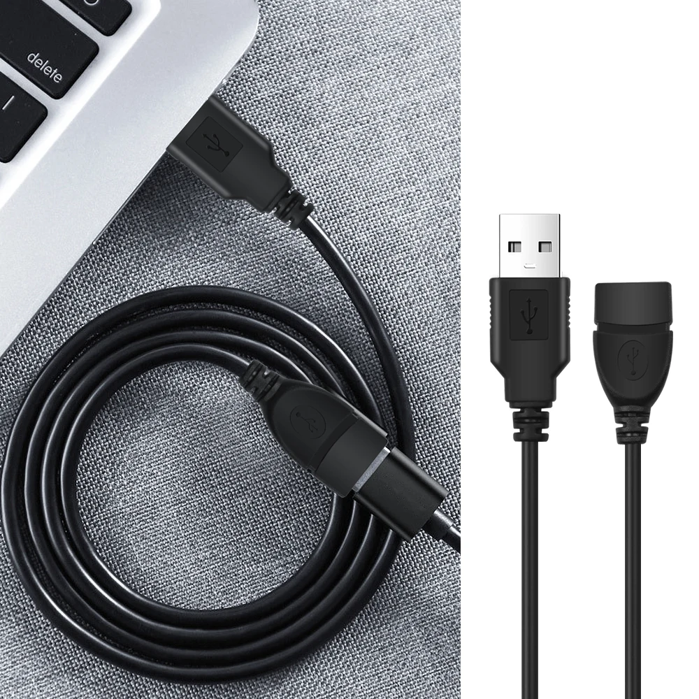 Kebidu USB кабель удлинитель шнура супер Скорость 2 0 Мужской Женский 3 м для