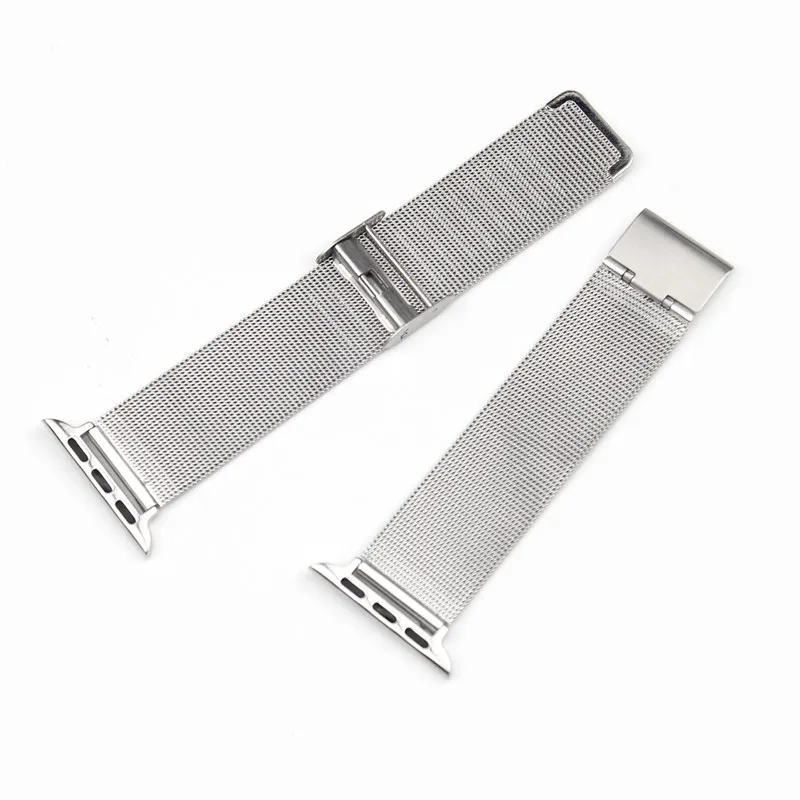 ASHEI сетчатый Браслет ремешки для часов для Apple Watch Band 42 мм серия 3 Миланская петля ремешок для Iwatch ремешки часов 38 мм Sereries 1/2