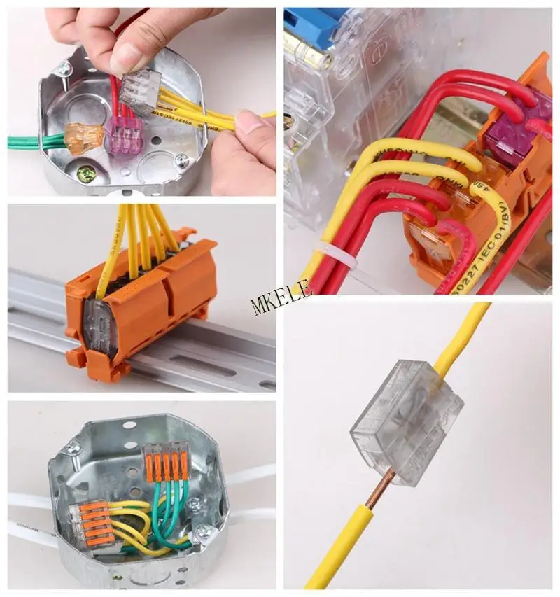 10 шт. Универсальный компактный провод проводки быстрые разъемы 5Pin проводник MKVSE