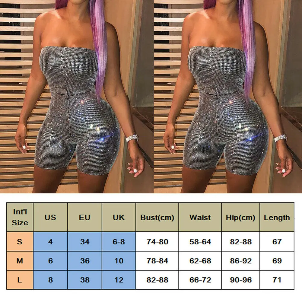 Женские Клубные комбинезоны без бретелек вечерние облегающие рукавов с