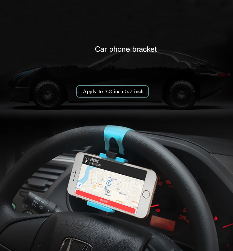 Универсальная автомобильная подставка для телефона рулевое колесо велосипед зажим Крепление резиновый ремешок держатель для iPhone 8 7 samsung xaomi мобильный телефон gps