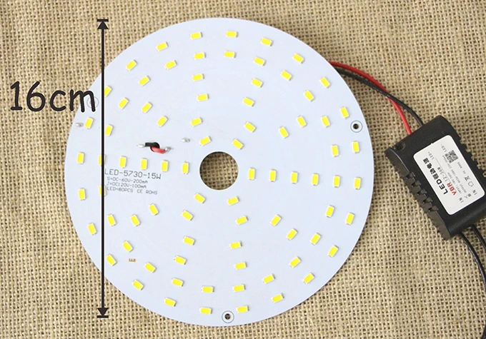Модифицированные светодиодсветодиодный лампы 15 Вт 16 см светодиодная пластина