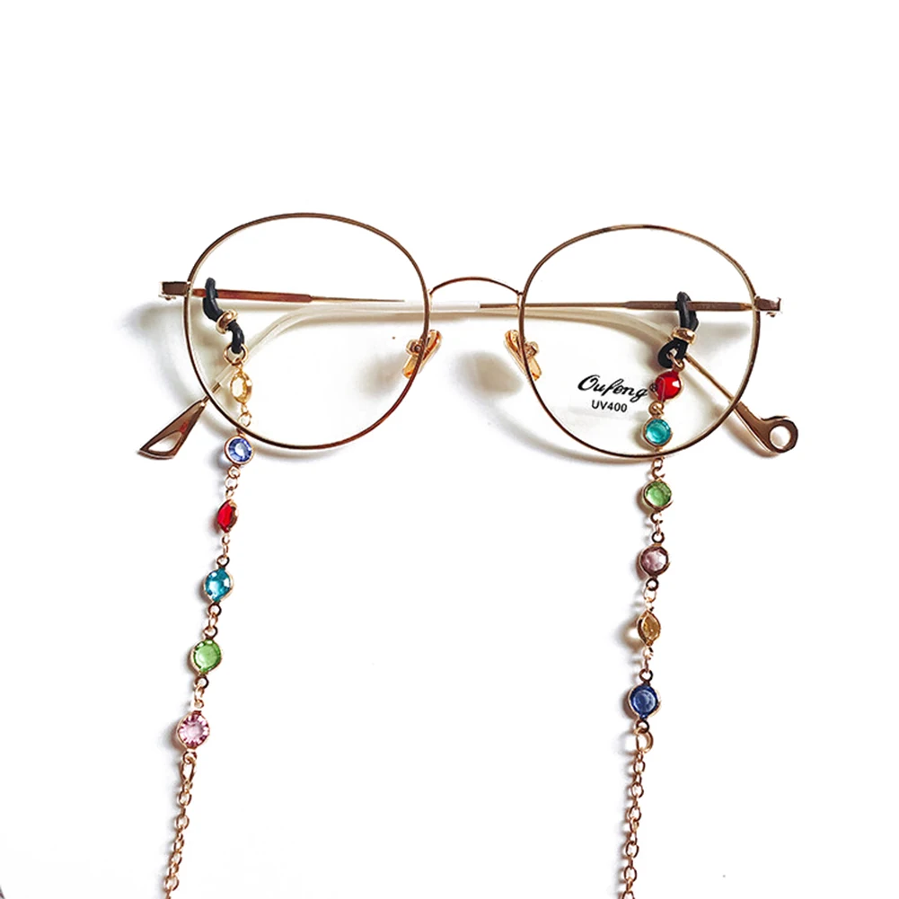 Цепочка для очков Мужская/женская с искусственными бриллиантами аксессуары из