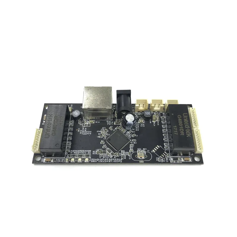 Промышленный модуль коммутатора Ethernet 10/100/1000 Мбит/с 4 Порты и разъёмы PCBA плата OEM