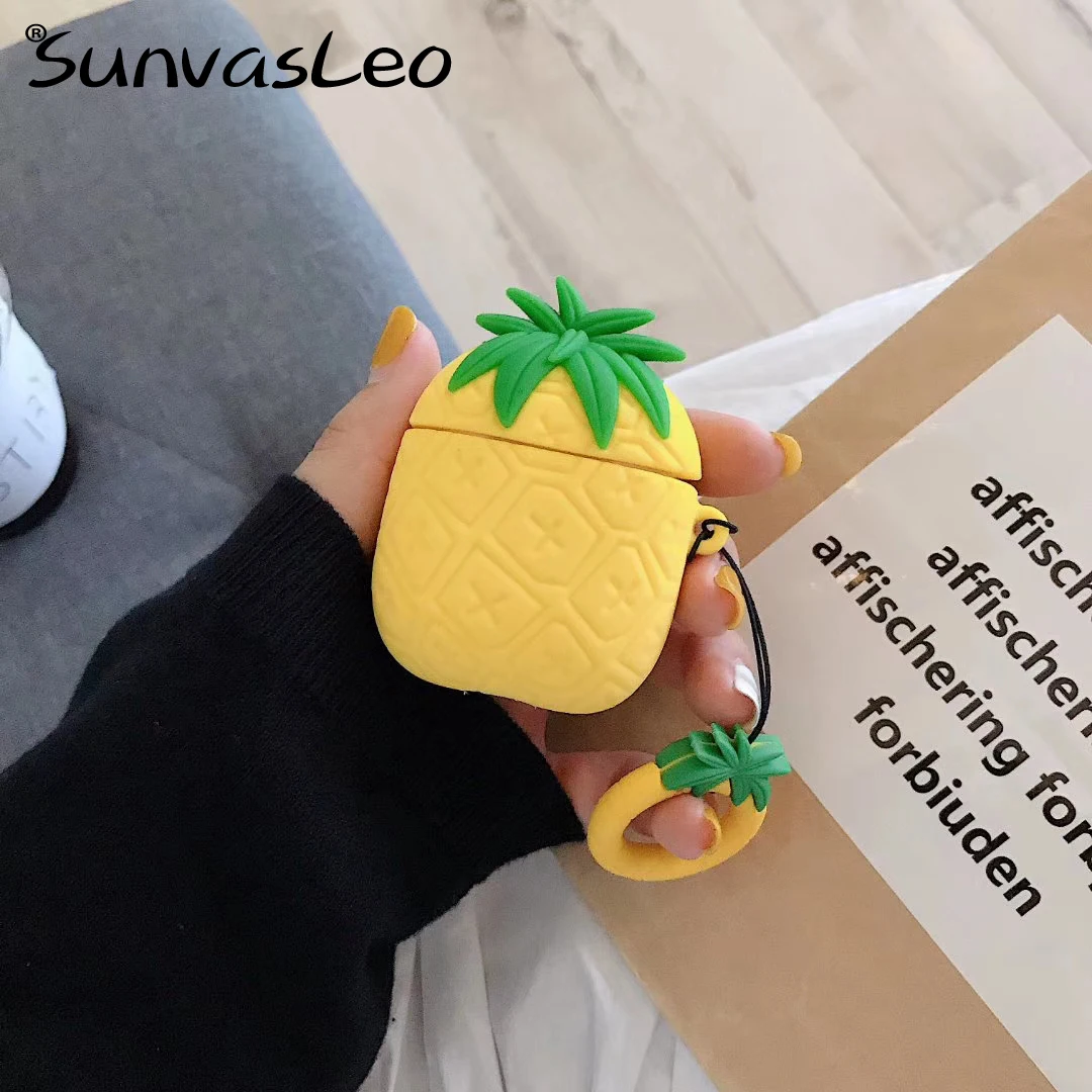 30 For Apple AirPods Silicone Charging Headphones Cases 3D Cartoon Wireless Bluetooth Earphone Case For Airpods Protective Cover - Цвет: 30