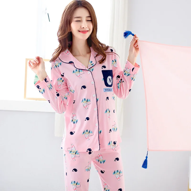 JINUO/Лидер продаж женские пижамные комплекты на осень и зиму мягкий домашний