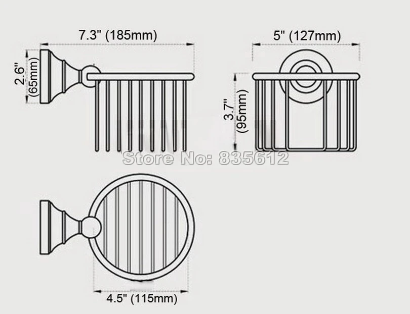 Роскошный золотой Латунный настенный держатель для туалетной бумаги Wba257 |