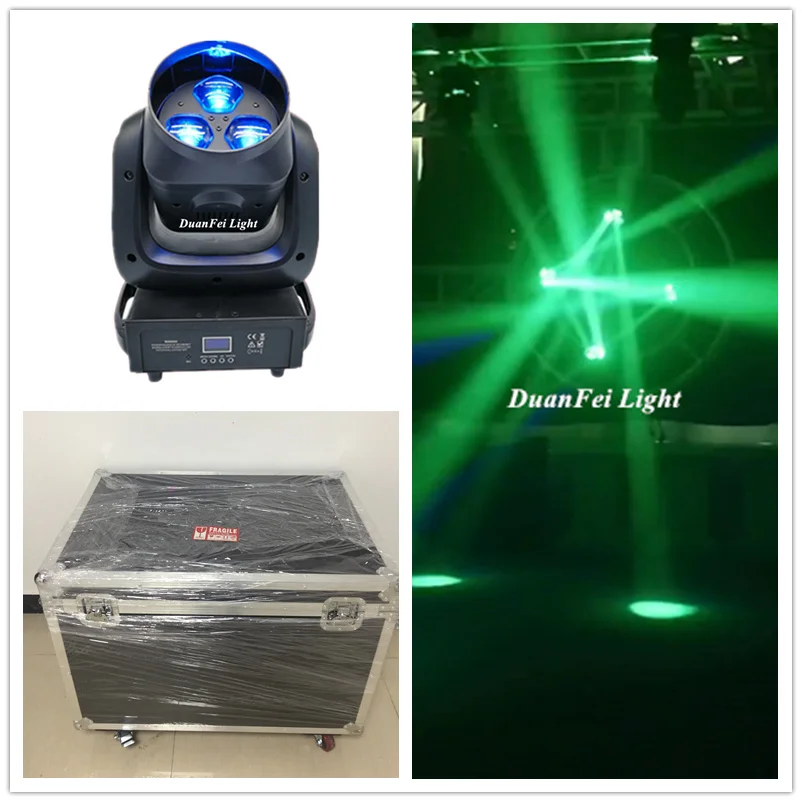 10 шт. упаковочный кофр mini super bee eyes moving head led wash zoom 3x40 Вт rgbw 4in1 dj eye head|Эффект