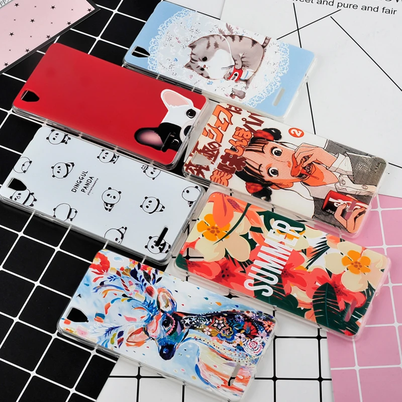 Huawei P20 lite Case Cover TPU For Phone Sweet Floral Cute Cat Soft Fashion 100% |