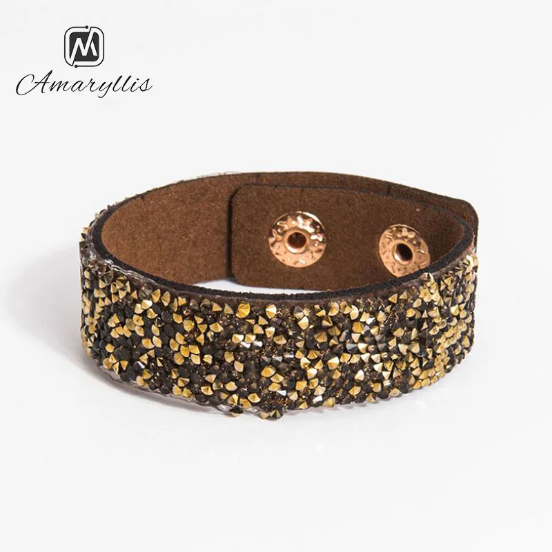 Богемный Браслет Amaiyllis браслет на запястье широкий обруча из женские блестящие