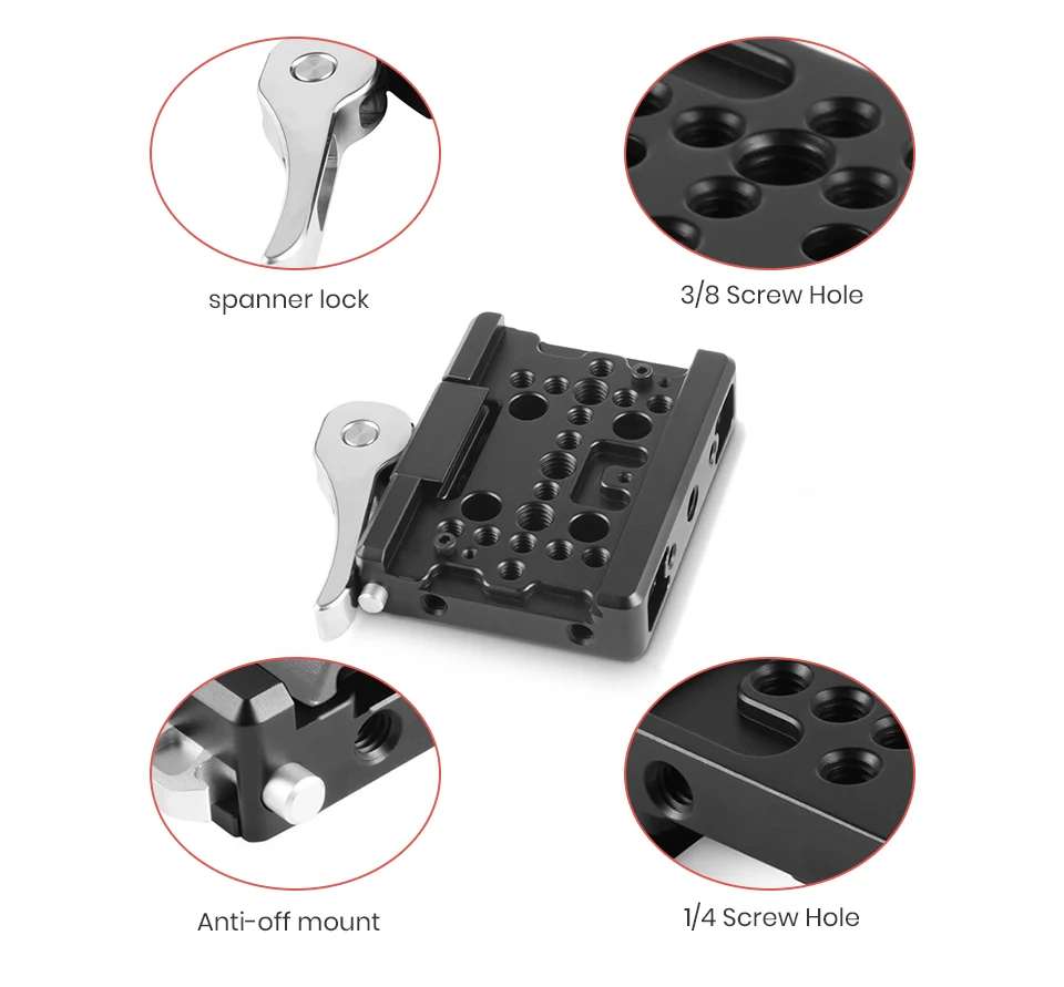 SmallRig Quick Release QR Plate Drop-In ласточкин хвост Зажим для Manfrotto 501PL штатив-2006