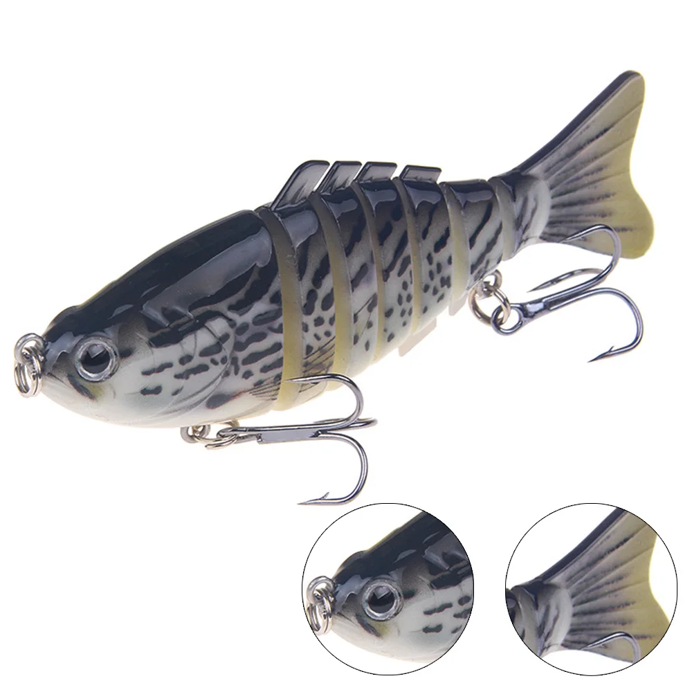 Жесткая пластиковая рыболовная приманка 10 см искусственная с множеством