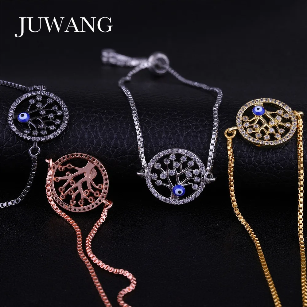 Новинка 2019 браслеты JUWANG с изображением дерева жизни и сглаза для женщин девушек