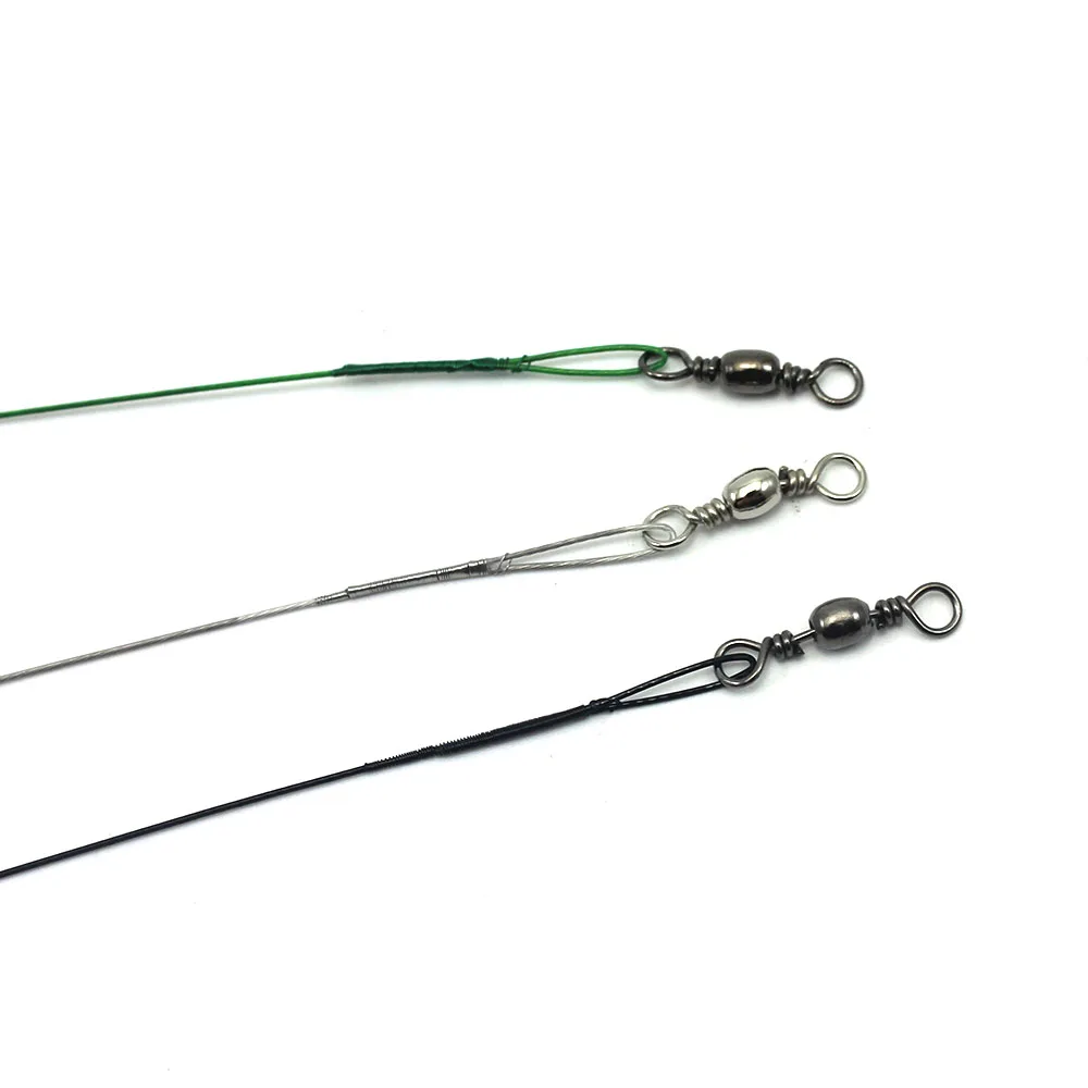 72 шт./упак. 60 штук/упак. рыболовная приманка леска стальной провод лидер Вертлюг