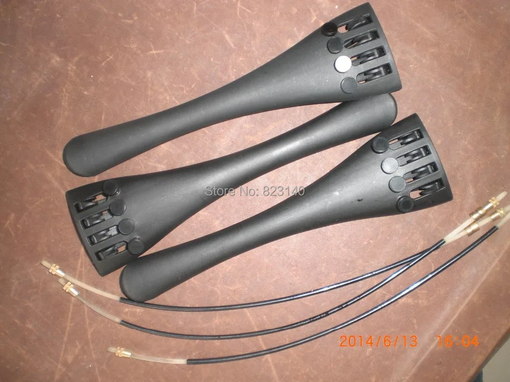 

3 PCs Cello Aluminum Alloy Tail piece 4/4 with tail guts