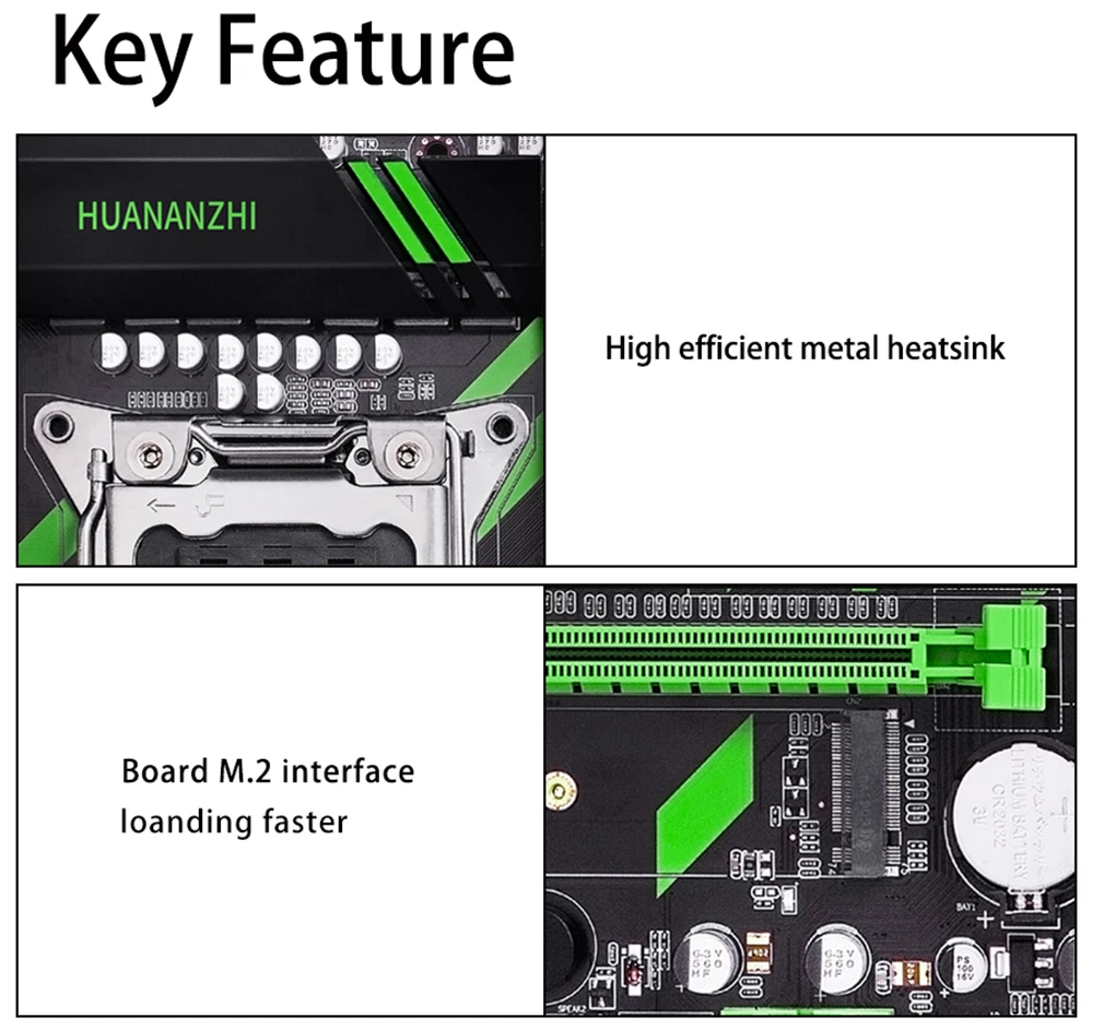 Комплект материнской платы huanan Zhi X79 X79-ZD3 M.2 NVME MATX с процессором Intel Xeon E5 2689 2,5 ГГц 4*8 Гб(32 ГБ) DDR3 1600 МГц ECC/REG ram