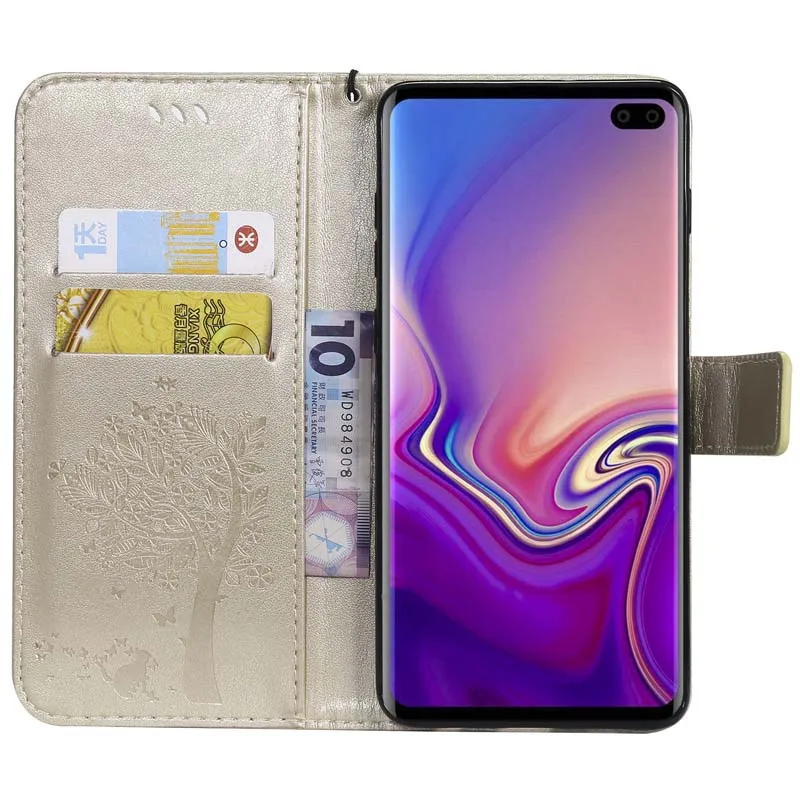 XSDTS Luxury Leather Wallet Case For Samsung Galaxy S10 Lite Plus SM G970F G973F G975F Flip Phone Cover Coque Capa | Мобильные