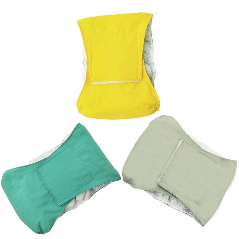 Моющиеся Многоразовые подгузники для собак и щенков впитывающие регулируемые