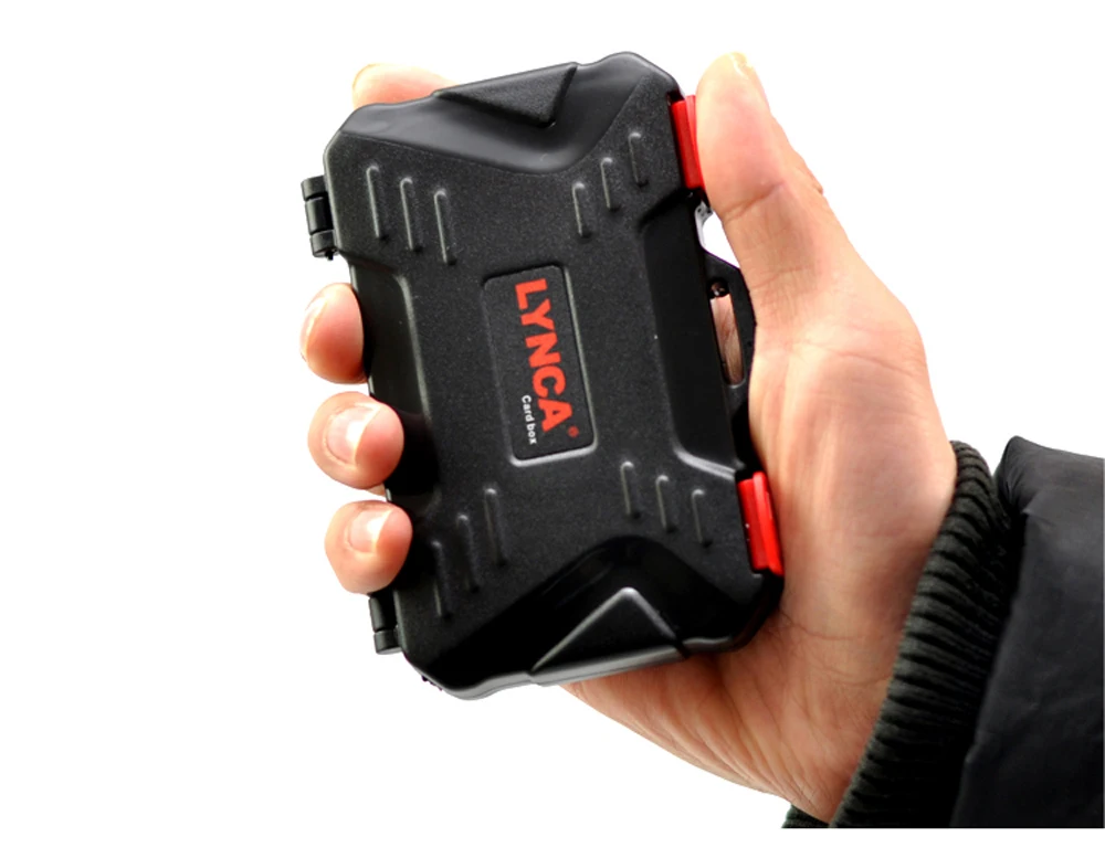 LYNCA Large Waterproof 24 Slots Memory Card Carrying Cases Anti-shock Holder Storage SD SDHC SDXC and Micro TF Cards |