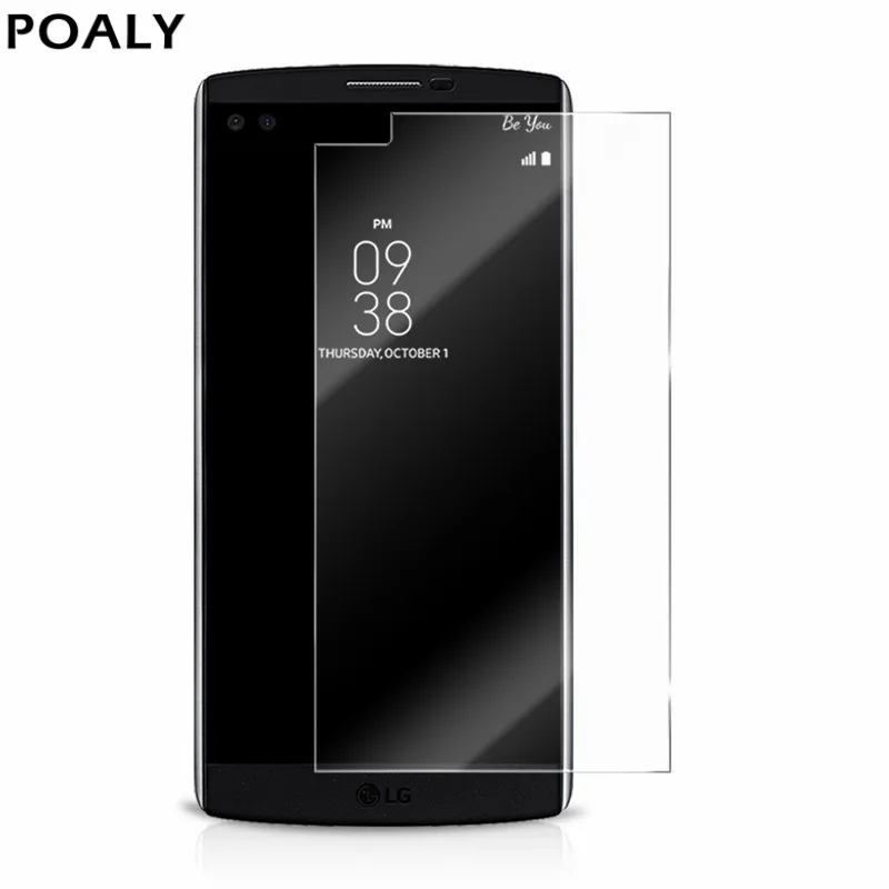 POALY 0 26 мм 9H Премиум Закаленное стекло для LG V10 F600 H968/G4 Pro 5 7 &quotVS990 двойная защитная