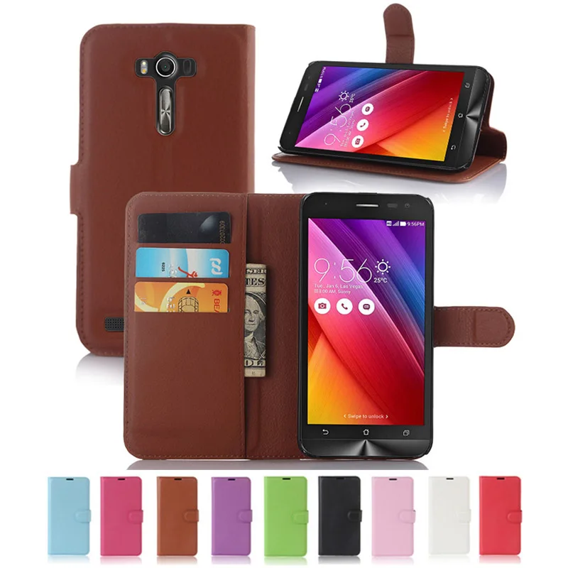 Чехол бумажник для Asus ZenFone C ZC451CG 5 A501CG чехол книжка телефона бампер из ТПУ с