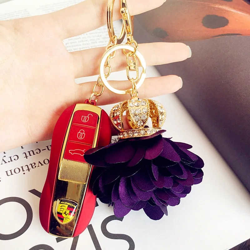 Новые с короной со стразами лепестки Кулоны из нержавеющей стали металлическая