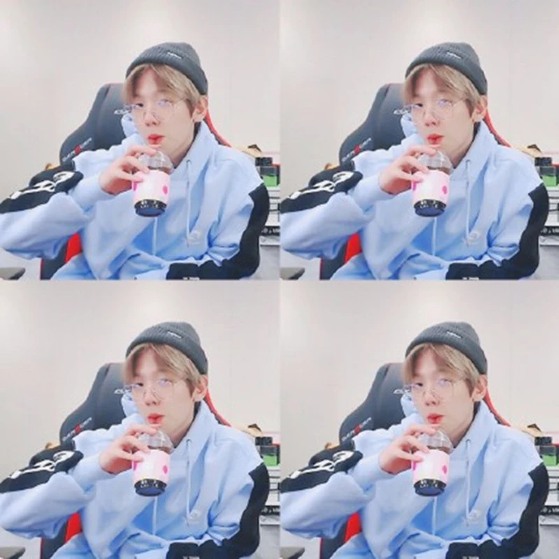 Толстовка WXCTEAM Kpop BAEK HYUN в Корейском стиле Повседневная с длинными рукавами для