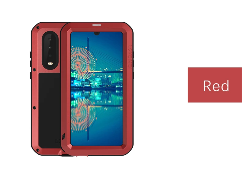 Полный металлический защитный чехол для huawei P30 Pro чехол противоударный 360 сверхмощный защитный чехол со стеклянной крышкой huawei P30Pro чехол P 30