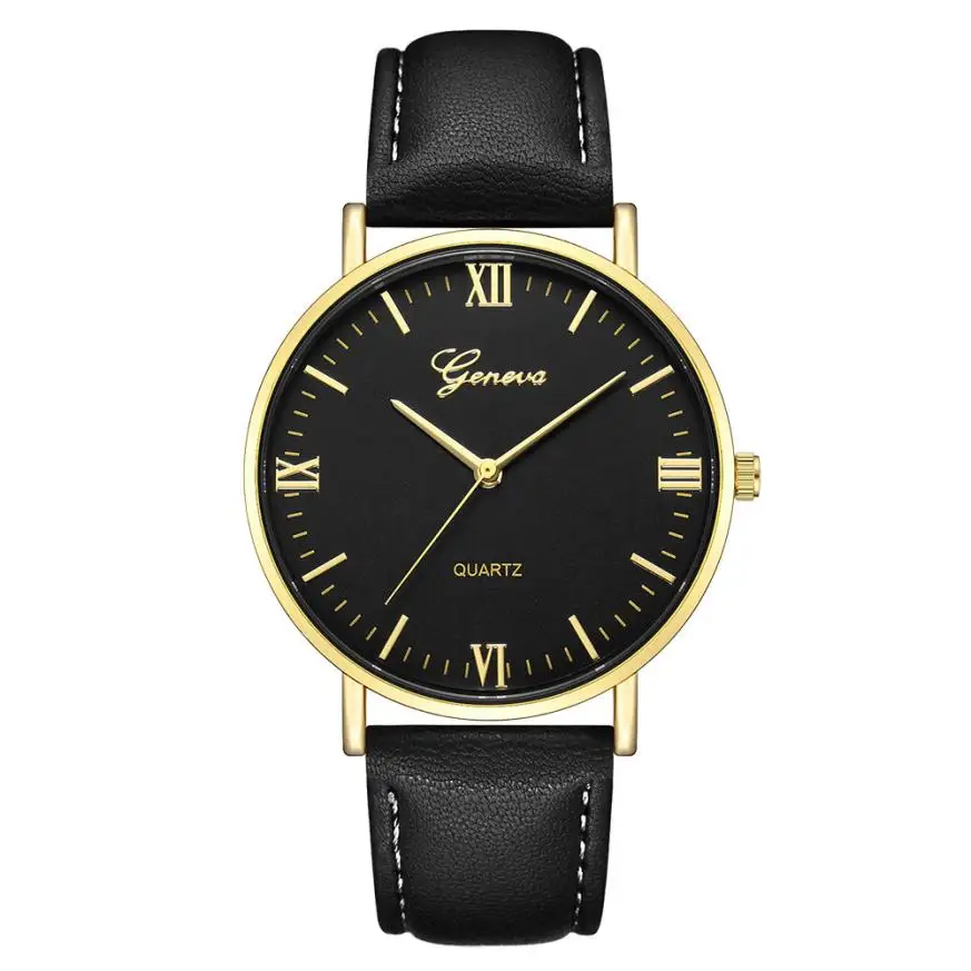 Reloj Fashion Large Dial Military Quartz Men Watch Leather Sport Watches Classic Clock Wristwatch Relogio Masculino#D - Цвет: C