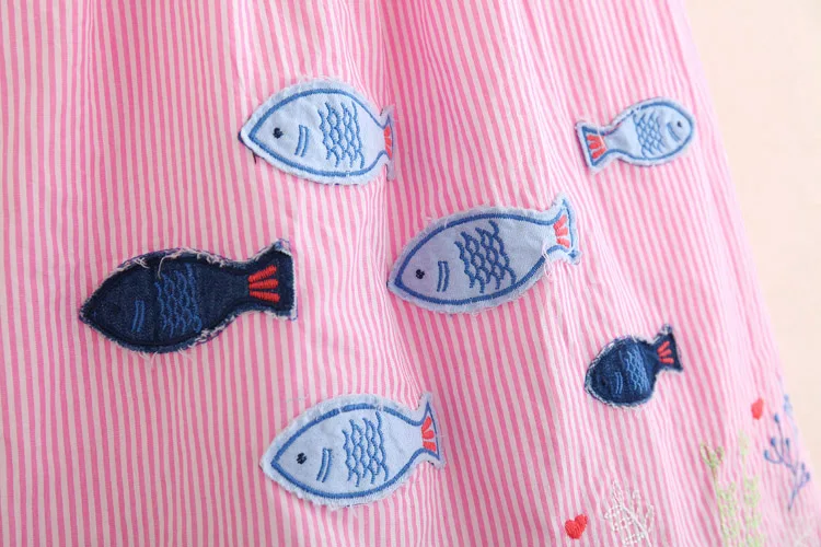 IMMDOS/летнее платье для девочек детские хлопковые платья с героями мультфильмов