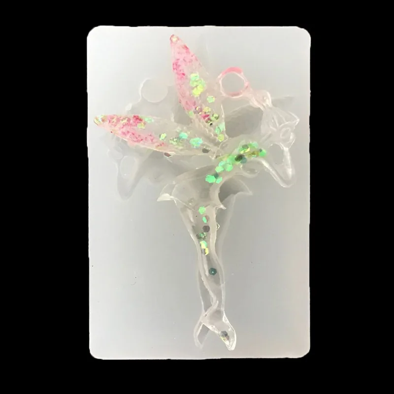 Сделай Сам кристалл крылья ангела подвеска силиконовая бижутерия форма для