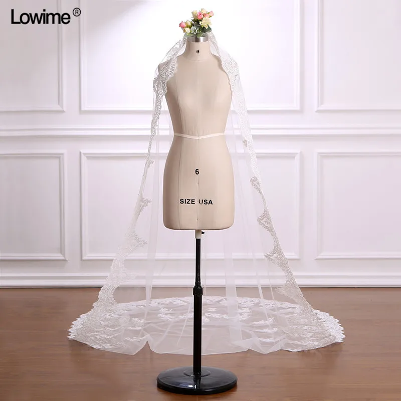 Lowime дешевая Фата для невесты с изображением Звёздного звёздочка 3 метра вуаль