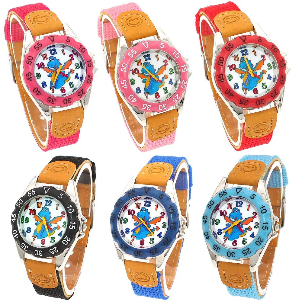 relogio feminino 2019 New relojes Cartoon Children Watch dinosaurs Watches Fashion Kids Cute Leather quartz Boy watches | Наручные часы