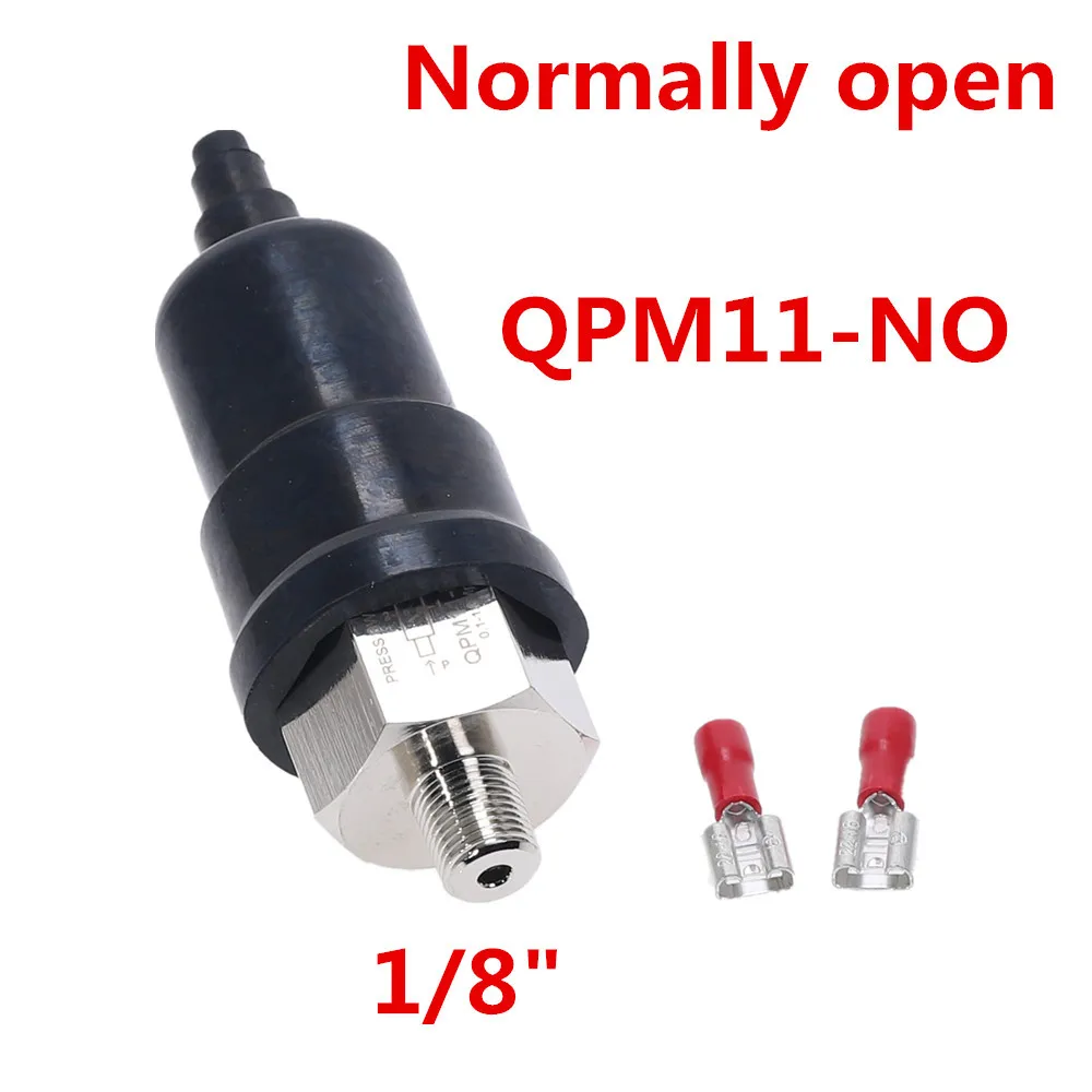 QPM11 NO 01 1/" 1/8" микро Давление Регулируемый мембранный Гидравлический переключатель QPM11-NC/QPM11-NO переключатель давления провод внешняя резьба сопло - Цвет: QPM11 NO 01