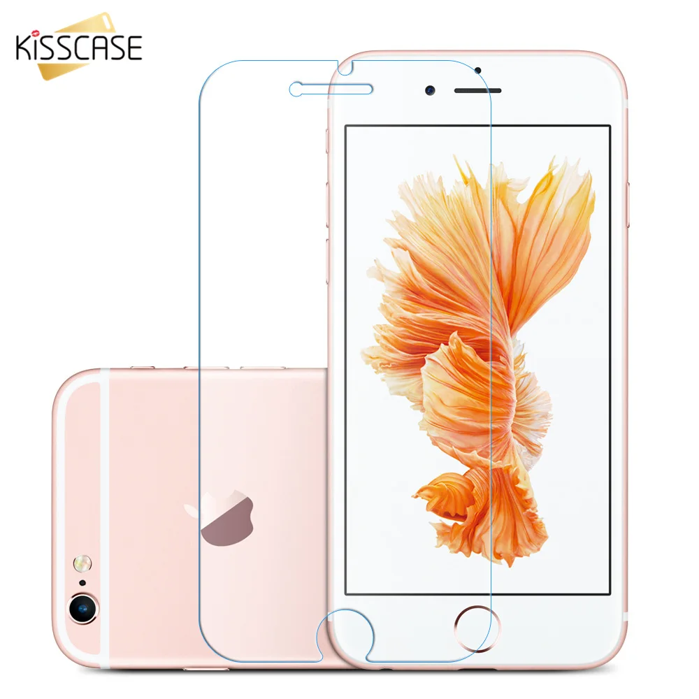 KISSCASE стекло для iPhone 4 5S SE 6 7 8 Plus Ультра тонкое закаленное Samsung S5 S6 S7 S8 Защита экрана